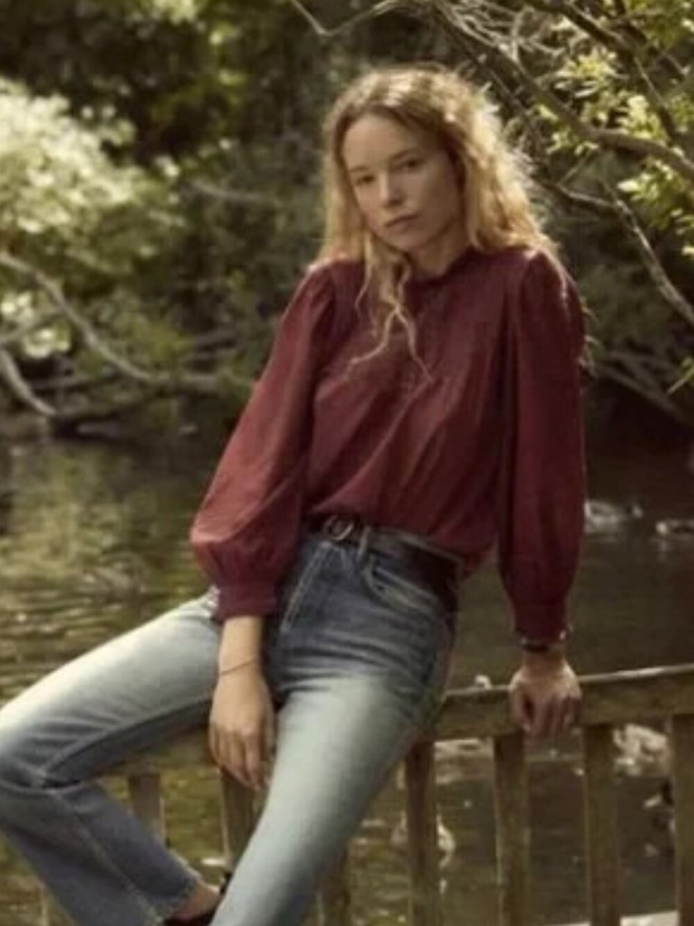 Doen Antonia top (heirloom) burnt henna XS (lengthened, see comments)